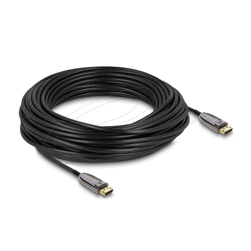 Delock Aktives Optisches Kabel DisplayPort 2.1 8K 60 Hz 40 Gbps 25 m