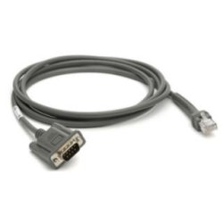 Zebra CBA-R08-S07ZBR serial cable Grey 2.1336 m RS232 DB9
