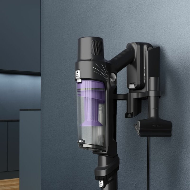 Rowenta RH6A35 2-in-1 stick vacuum Battery Dry Bagless Purple, Silver