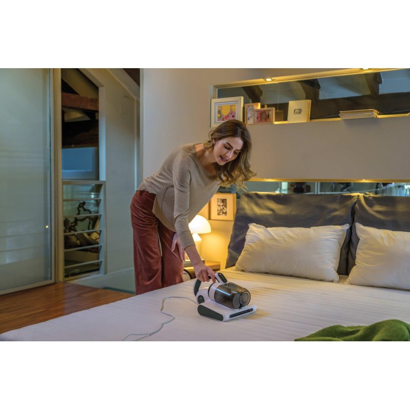 Hoover HMC510UV 011 aspirateur de table Sage, Blanc Sans sac