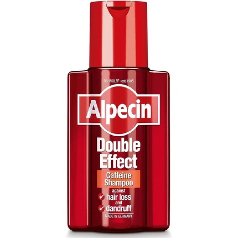 Alpecin Double Effect Shampoo 200ml Anti Dandruff and Natural Hair Growth Energizer for Strong Hair