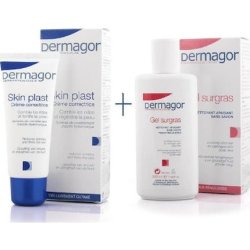 Inpa Dermagor Promo Skin Plast Face Cream 40ml With Free Cleansing Gel De Toilette 200ml