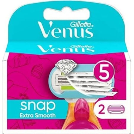 Gillette Venus Extra Smooth Snap Replacement Parts for Women's Razors