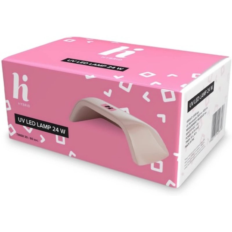 Hi Hybrid 24W UV Lamp for Nail Polish and UV Gel - Easy to Use, Lightweight, Compact, and Fashionable for Manicure and