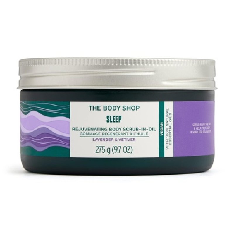 The Body Shop Sleep Rejuvenating Body Scrub-in-Oil with Lavender & Vetiver 9.7oz - Vegan