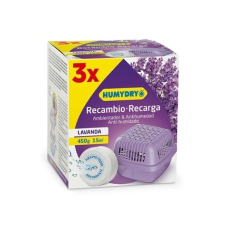 Humydry Lavender Moisture Absorber Refills 3 Units