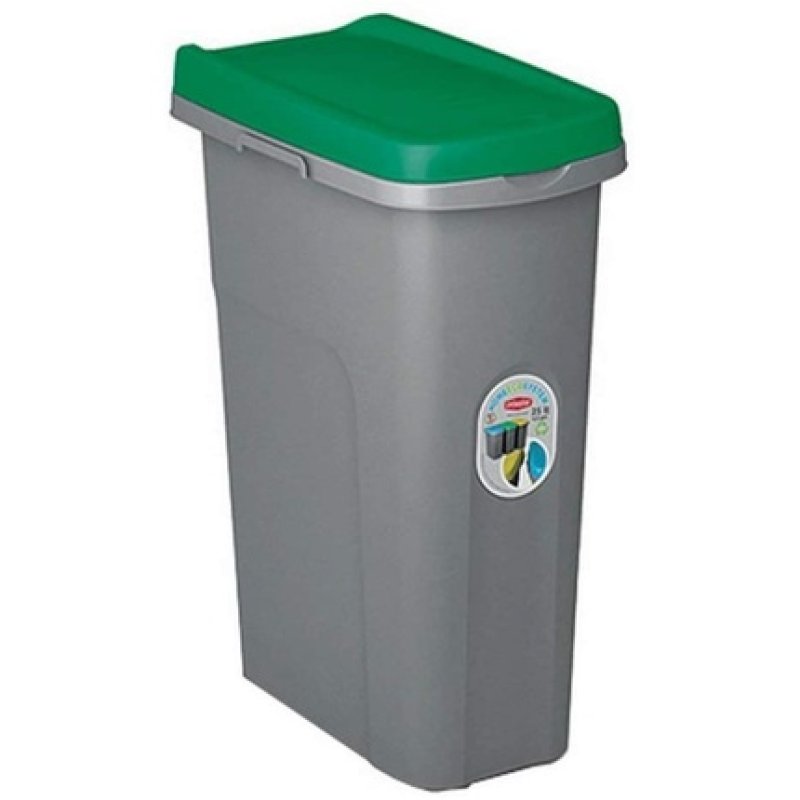 Stefanplast Rubbish Bin, Green, 40 L