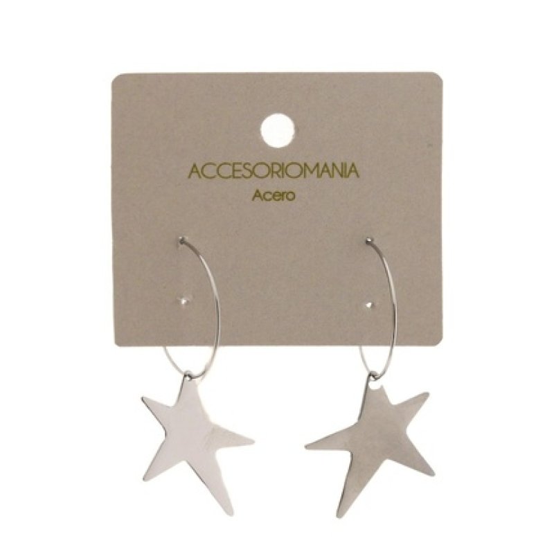 Accesoriomania Steel Earrings Model 25