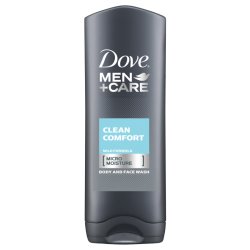 Dove Men Clean Confort Gel 400 ml Gel douche Hommes Corps et visage Fraicheur