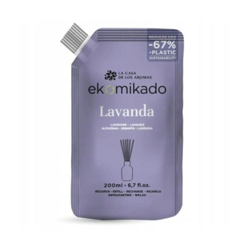 La Casa De Los Aromas Ekomikado Lavender Air Freshener Refill 200 Ml