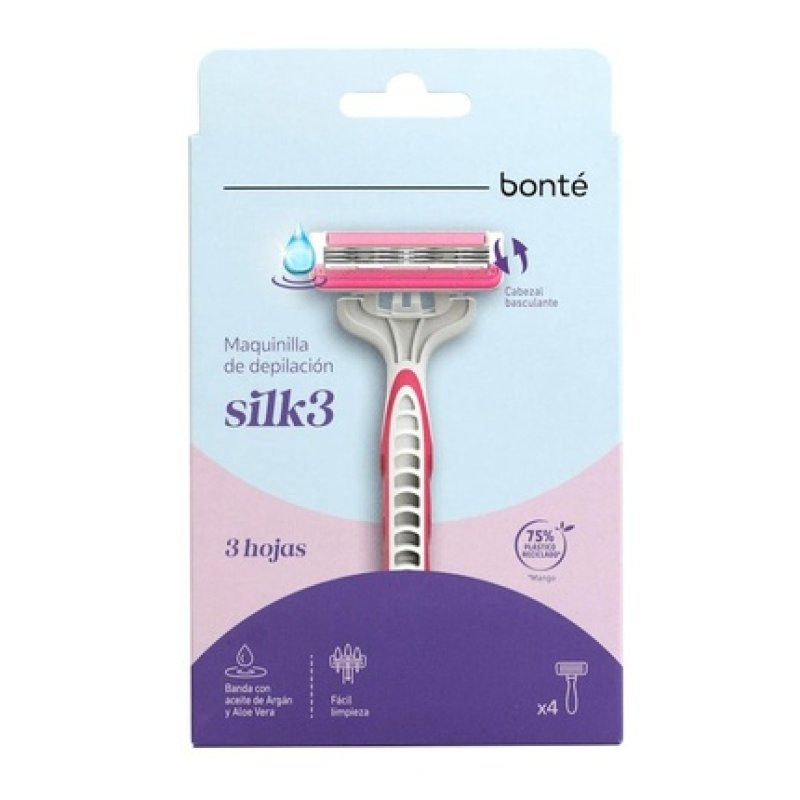 Bonte Silk3 Disposable Razor For Women Pack Of 4