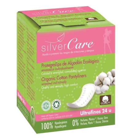 Silver Care Ultra Thin Organic Cotton Sanitary Pads - 24 Pieces
