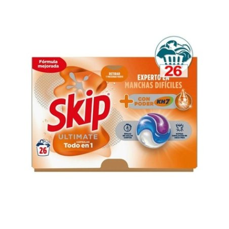 Skip Ultimate Allin1 Detergent Capsules With Kh7 Power 26 Capsules
