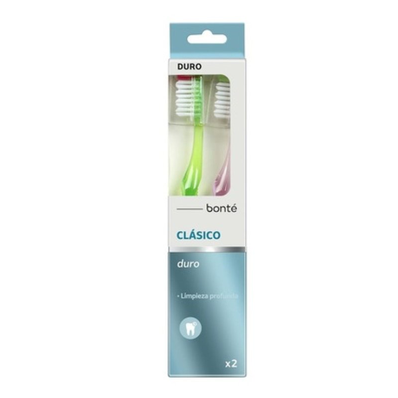 Bonte Classic Hard Toothbrush Pack Of 2