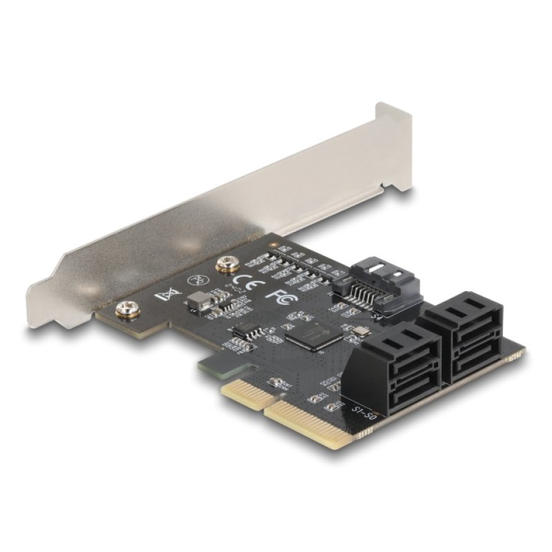 PCI Express x4 Karte zu 5 Port SATA Kontroller - Low Profile Formfaktor