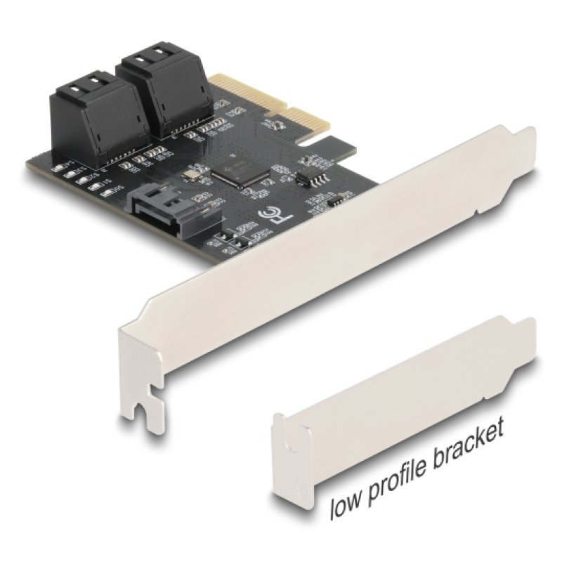 PCI Express x4 Karte zu 5 Port SATA Kontroller - Low Profile Formfaktor