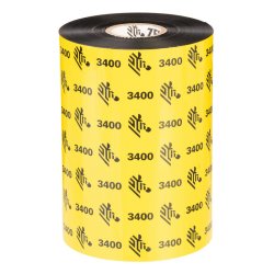 Zebra 3400 Wax-Resin thermal ribbon 450 m Black