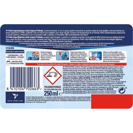 Finish Dishwasher Liquid Lemon 250ml