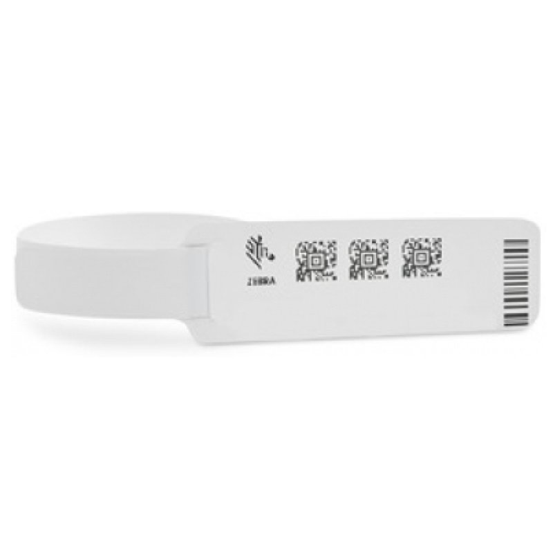 Zebra Z-Band UltraSoft White Hospital wristband