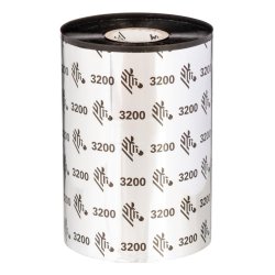 Zebra 3200 Premium Wax-Resin thermal ribbon 450 m Black