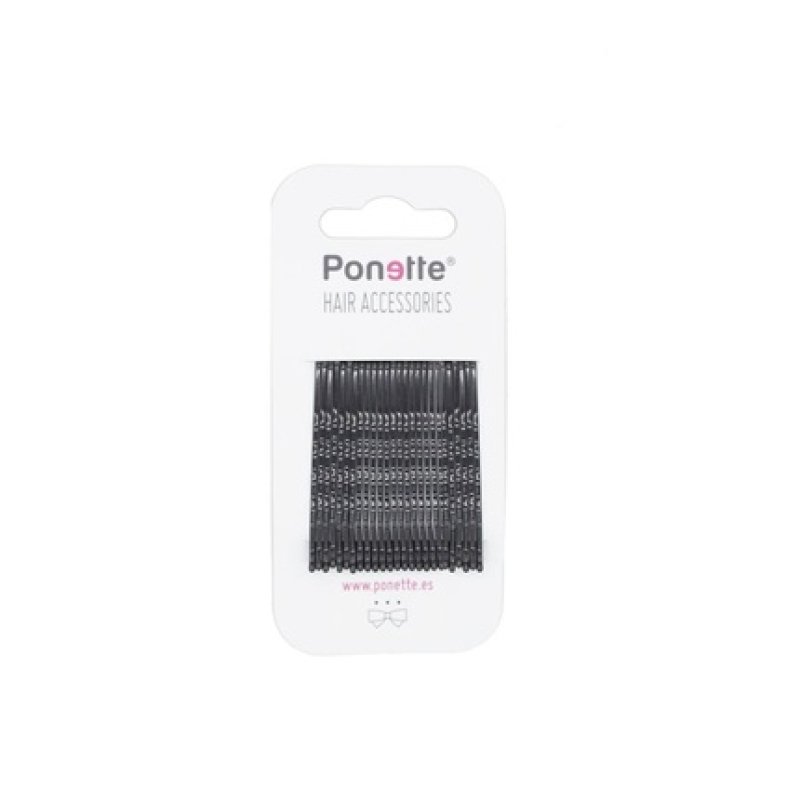 Ponette Black Clips 20 Units