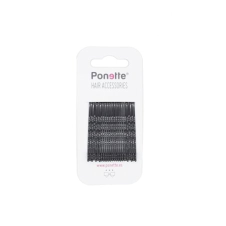 Ponette Black Clips 20 Units