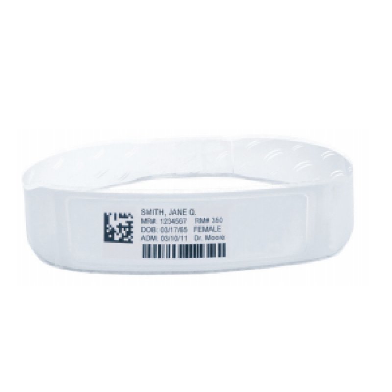 Zebra Z-Band Fusion - polypropylene (PP) - adhesive - white - 70 x 22 mm 1000 pcs. (5 roll(s) (FID-A