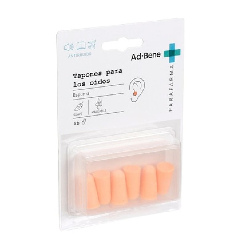 Adbene Foam Earplugs 6 Units