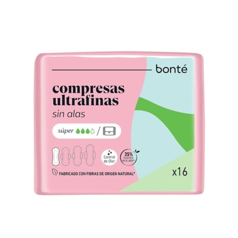 Bonte Ultra Thin Normal Pads Without Wings 16 Units