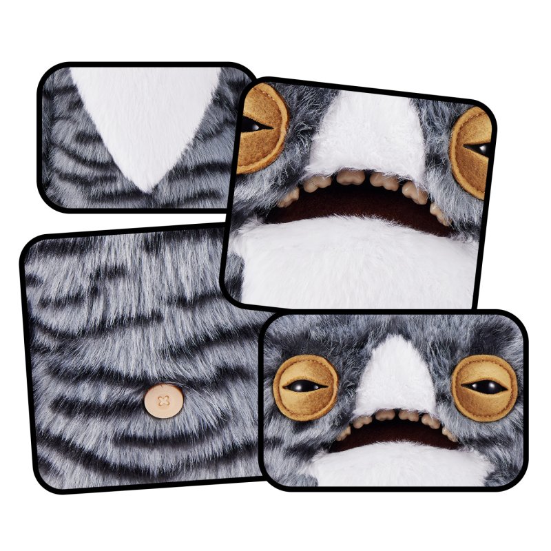 Hug-A-Lumps Fuggler Alley Cats 9-inch (Wide Eyed Cat)