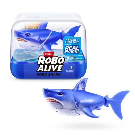 Robo Alive Requin Activé par l'Eau (Bleu)