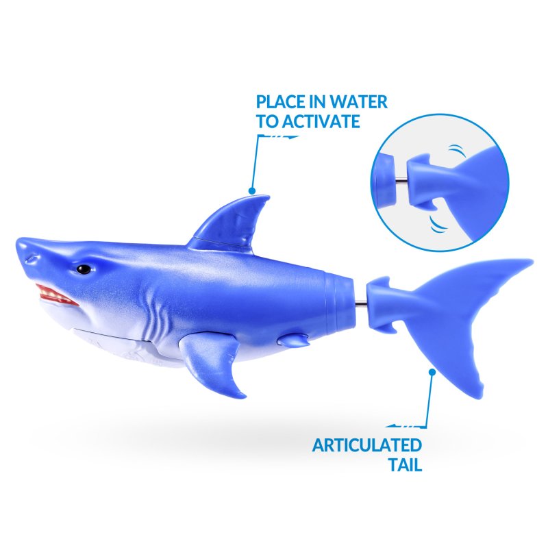 Robo Alive Requin Activé par l'Eau (Bleu)