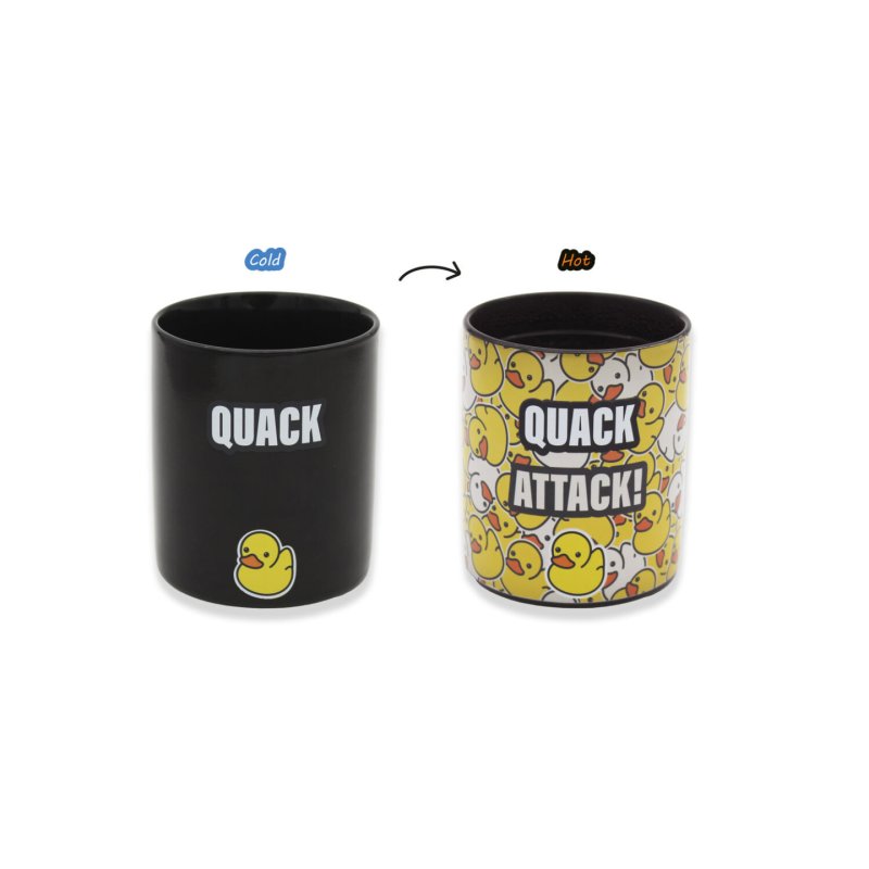 Winkee - Quack Attack Heat Sensitive Mug - Black