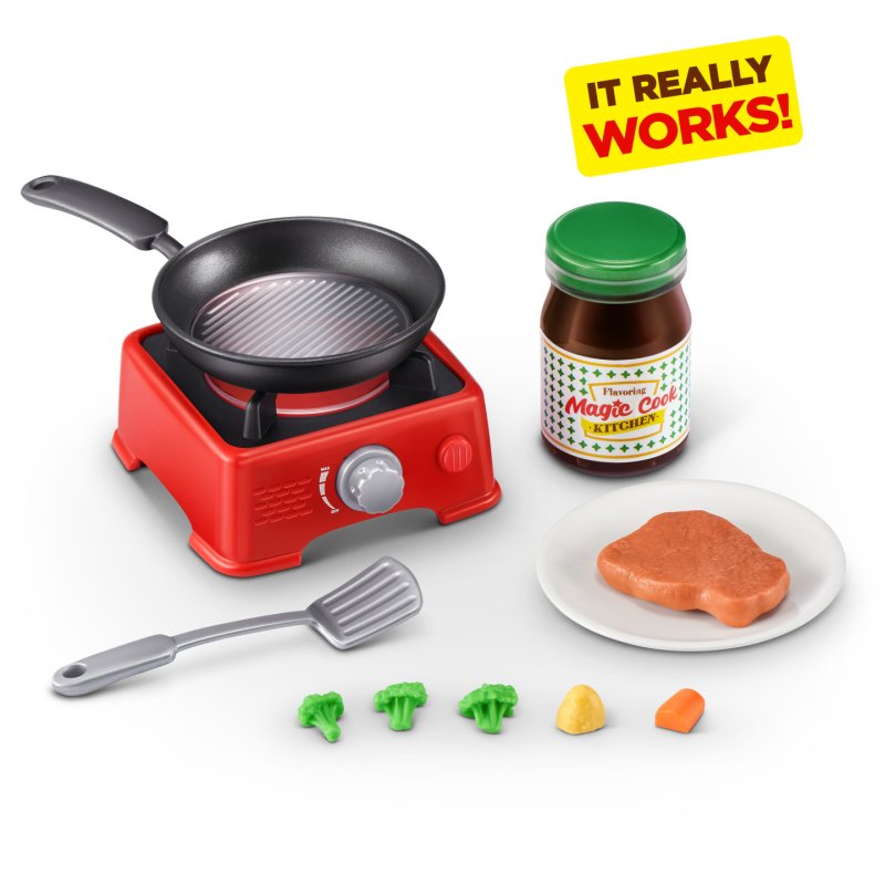 Mini Brands Really Works Magic Cook Kitchen Capsule Series 1 (Steak With Pan)