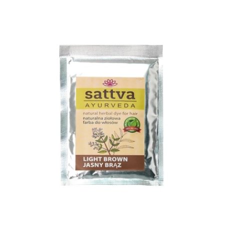 Sattva Natural Herbal Dye For Hair Light Brown 10g