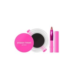 Poppy Head Gelusion Eyeliner In Gel With Brush 01 Darkspell 5g