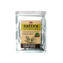 Sattva Natural Herbal Dye For Hair Dark Brown 10g