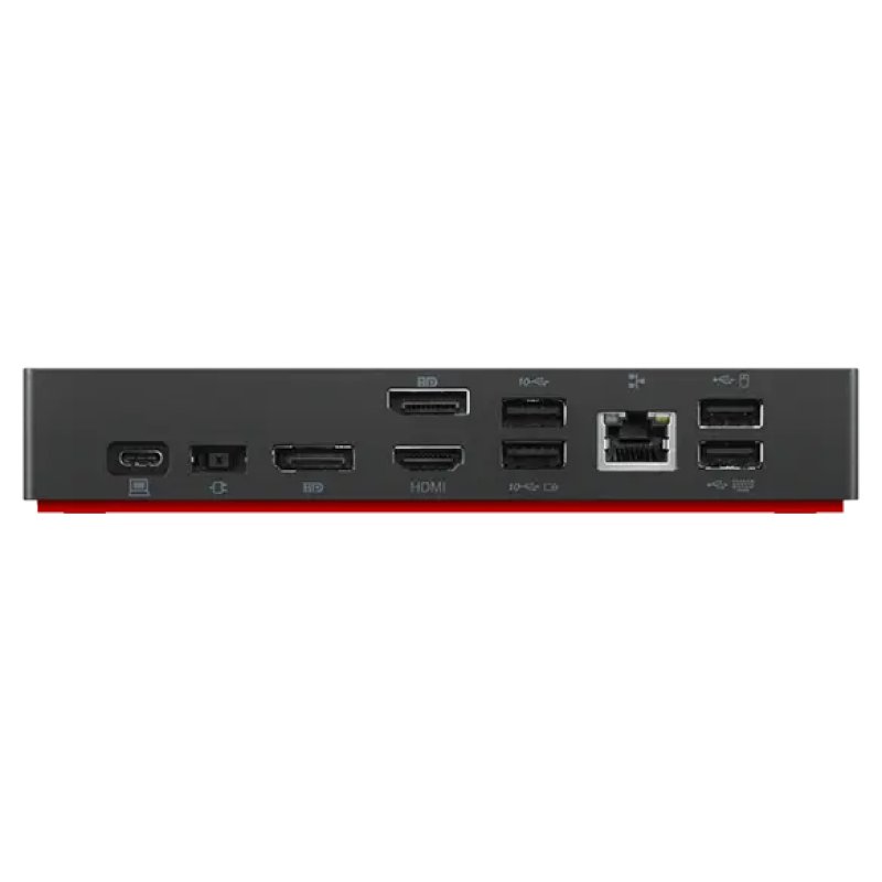 Lenovo 40AY0135UK station d'accueil Avec fil USB 3.2 Gen 1 (3.1 Gen 1) Type-C Noir
