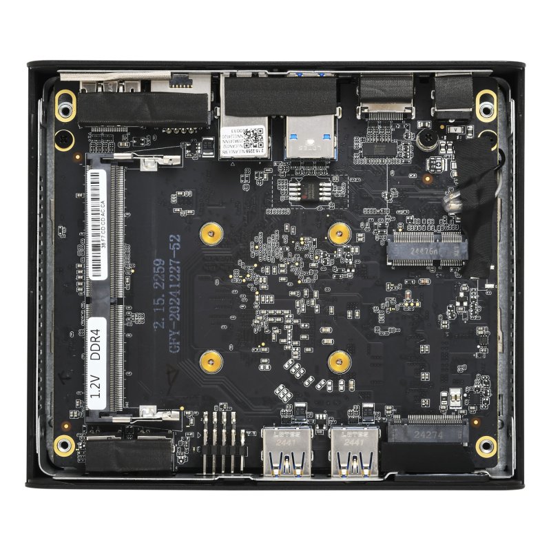 Shuttle Nano PC NE1010XA, Intel N 100, 8GB DDR4, 250GB M.2, 1x HDMI, 1x DP, 6x USB, 1x LAN, FANLESS, 24/7, VESA