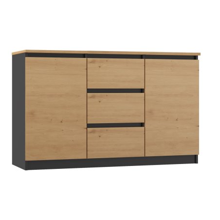 Topeshop 2D3S ANT/ART BA KPL chest of drawers
