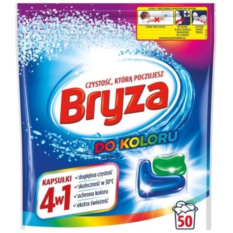 Bryza Professional 4in1 Color Laundry Capsules 50 Count