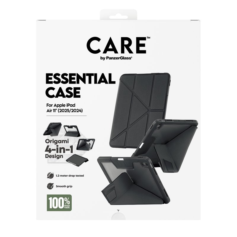 PanzerGlass CARE™ by Essential Case Black iPad Air 11" (2024-2026) coque de protection pour téléphones portables