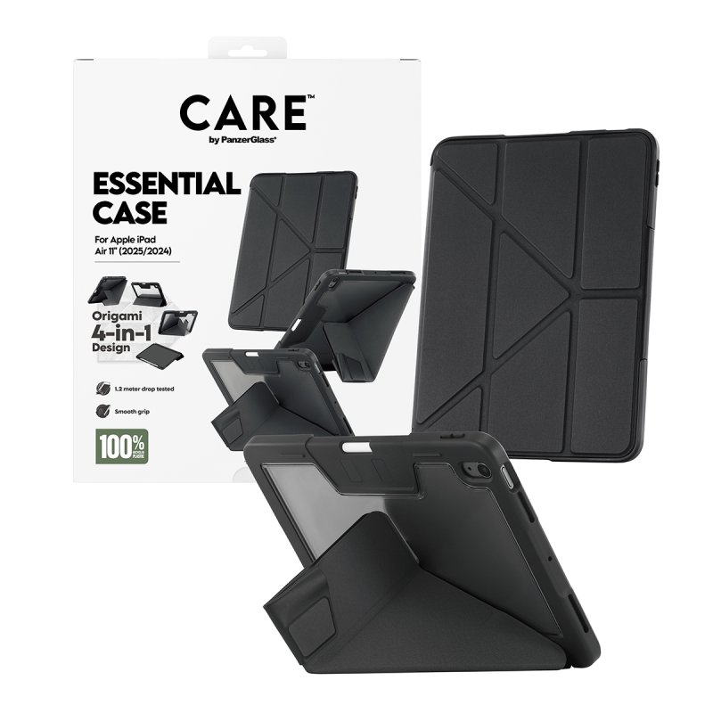 PanzerGlass CARE™ by Essential Case Black iPad Air 11" (2024-2026)