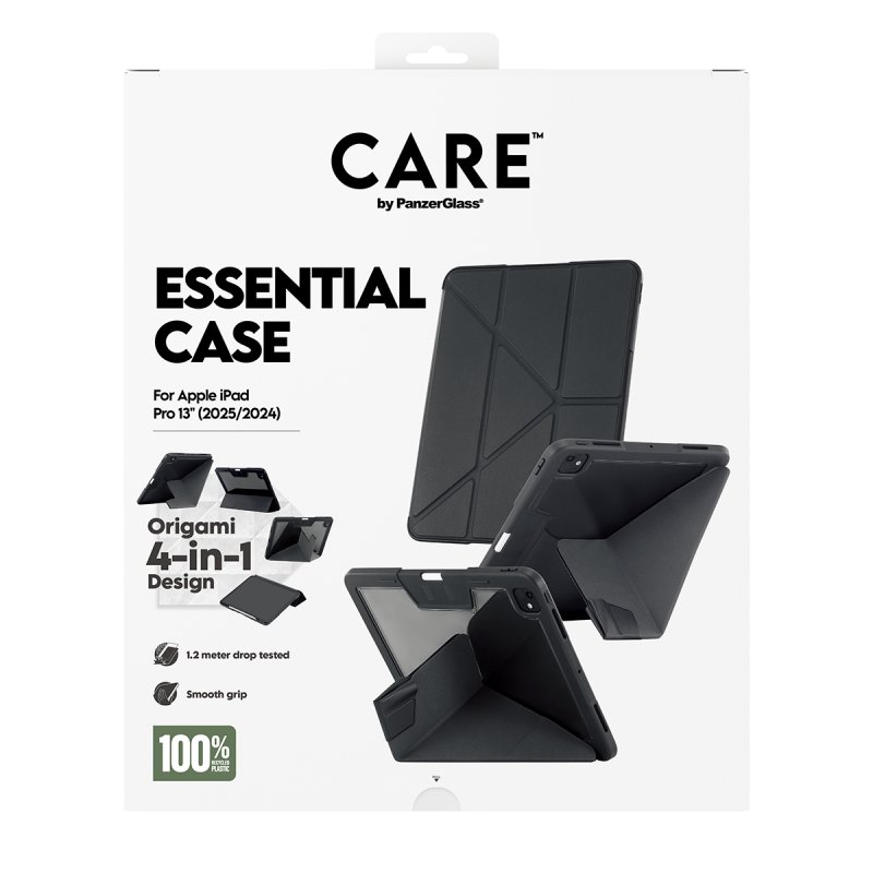 PanzerGlass CARE™ by Essential Case Black iPad Pro 13" (2024-2025) coque de protection pour téléphones portables