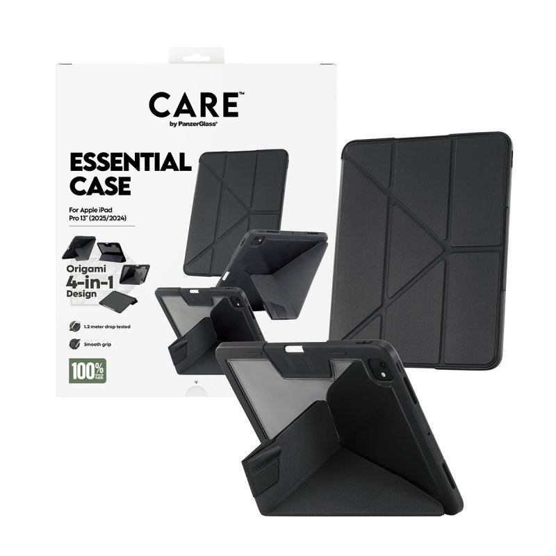 PanzerGlass CARE™ by Essential Case Black iPad Pro 13" (2024-2025) coque de protection pour téléphones portables