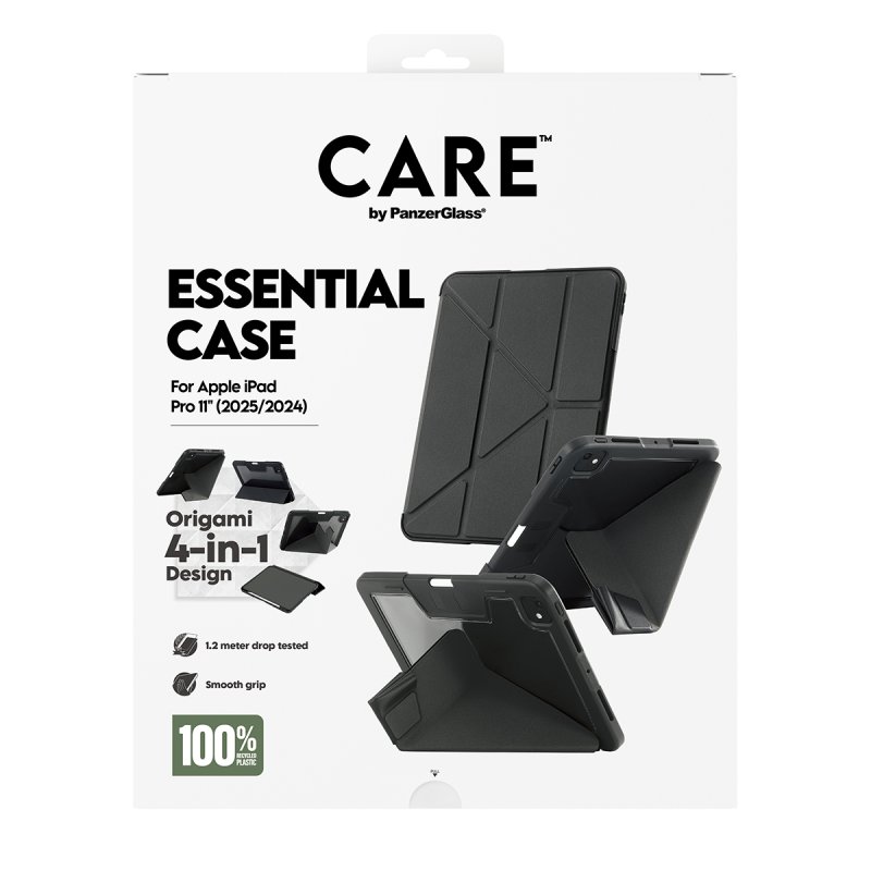 PanzerGlass CARE™ by Essential Case Black iPad Pro 11" (2024-2025) coque de protection pour téléphones portables