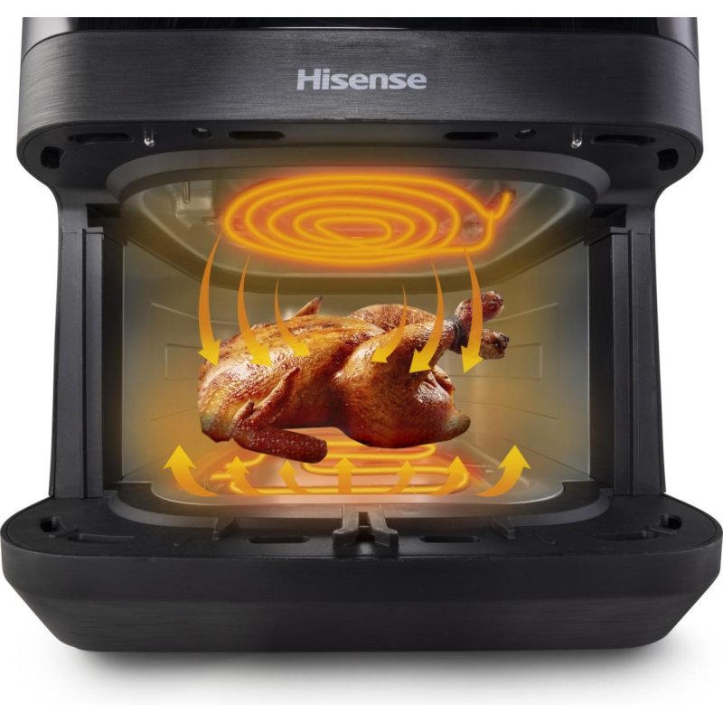 Hisense HAF2100DCD Unique 7,7 L 2100 W Friteuse d’air chaud Noir