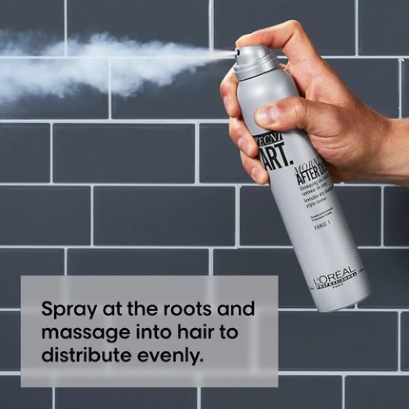 L'Oreal Professionnel Morning After Dust Dry Shampoo Refreshes and Absorbs Oil Adds Volume and Provides Light Hold for