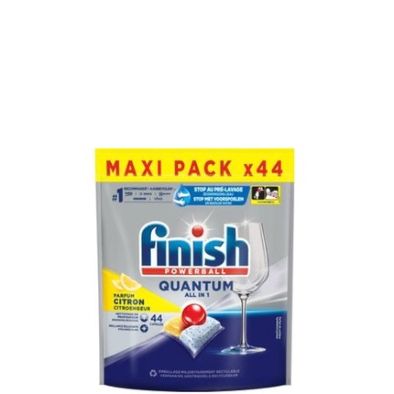 Finish Powerball Quantum All In 1 Lemon 44 Tabs