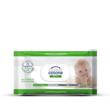 Dermacotone Aloe Wipes 72 Pieces Gentle And Soothing Wipes With Aloe Vera Extract